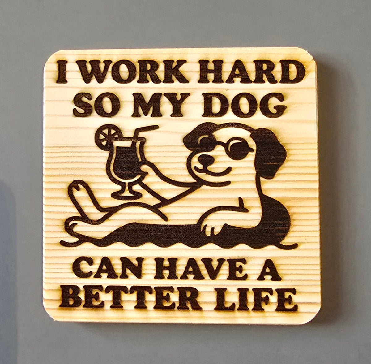 Solid wood coasters. Dog and cat lover coasters. Animal lover gift. Coffee lover gift.