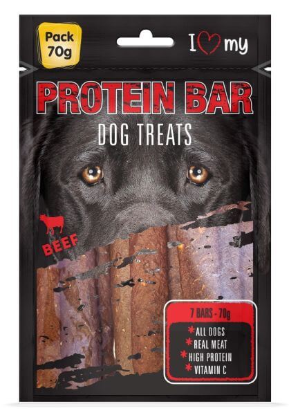 Dog protein treats. Beef flavour.