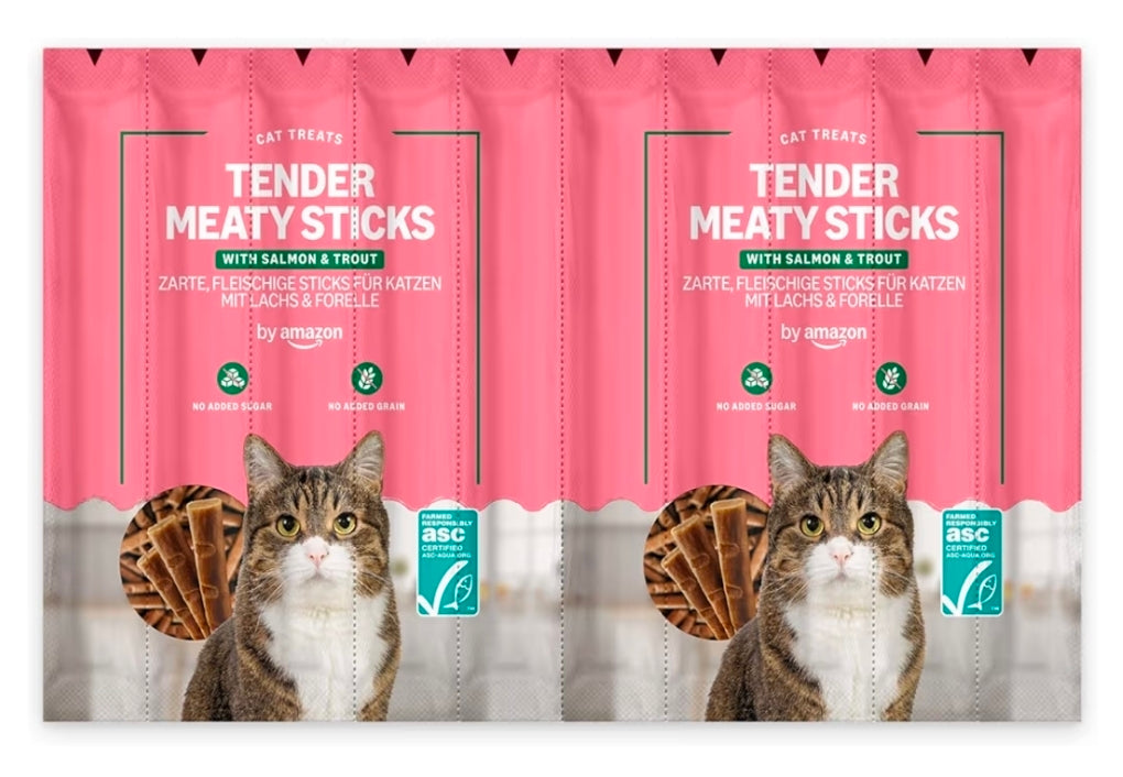 Cat stick treats. Salmon and trout cat treats.