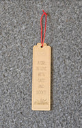 Wooden bookmark for cat lovers. Rustic bookmark. Cat toy. Book lovers.