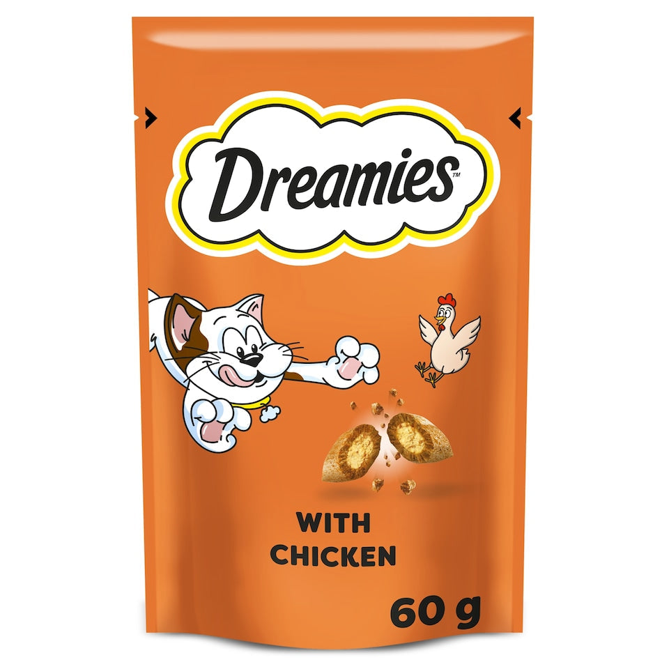 Dreamies cat treats. Chicken flavour.