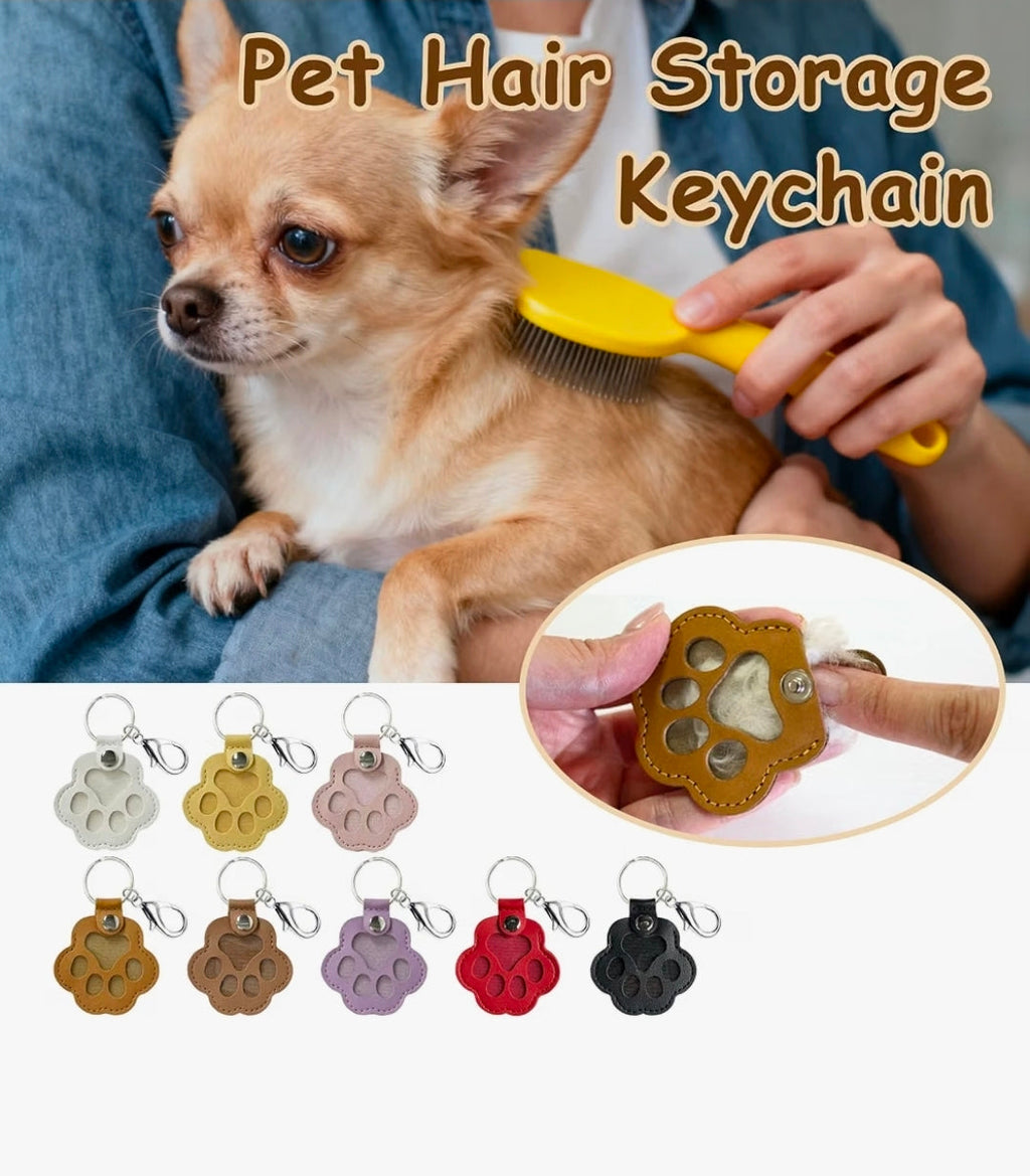 Furr keepsake keyring. Cat and dog furr. Memorial dog and cat keychain. Paw shaped furr holder.