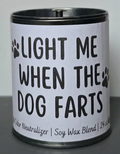 Funny candle. Dog lover gift. Odour eliminator candle.