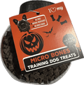 Dog and puppy training treats. Mini halloween bone treats.