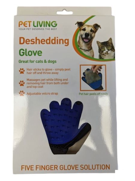 Deshedding glove for dogs and cats. Pet brush.